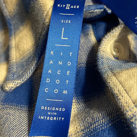 KIT and ACE royal blue and white flannel check men’s button down shirt
BIN 29 - Picture 5 of 8